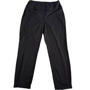 Lucy Women’s Leggings Size Small Black Nylon Side Zip Slim Leg Cropped Pants